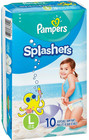 Pampers Splashers Swim Pants Size L Gap-free Disposable 17 Count Large Diapers