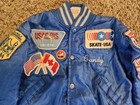Vintage Roller Skating Wheel A While Skating Club Jacket Youth Size 5 Usa Patch