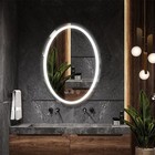Large Oval Bathroom Mirror With Lights Led Lighted Bathroom Vanity Mirror 32    