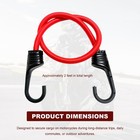 2 Pcs 24 Inch Bungee Cords With Hooks  Heavy Duty Bungee Straps Elastic Cargo