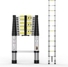Telescoping Extension Ladder 12 5ft  Aluminum Telescopic Ladders With Carry B   
