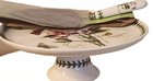 Portmeirion Botanic Garden Footed Cake Plate With Server  10 Inch - White