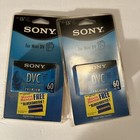 New Lot Of 2 Sony Dvc 60 Min  Lp 90 Premium Mini Dv Camcorder Digital Video Tape