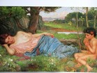 Artist Notecard - Listen To My Sweet Pipings By John William Waterhouse