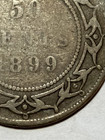 1899 Newfoundland Silver 50 Cents Narrow 99