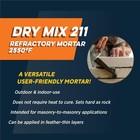 Refractory Mortar 2 5 Lb Dry Mix 211 High Heat Sealant Grey New Pk
