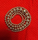 Native American Style Sterling Silver Graduated Bead Necklace 24 In  925 30 G  