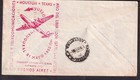 1950 First Flight Cachet Cover Fam 34 Houston Tx To Buenos Aires Argentina