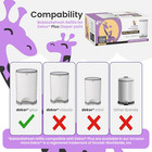 Refills Compatible With Dekor Plus Diaper Pail Refills   4 Pack   Diaper Pail Od