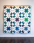 Starshine In Blue Quilt Kit Fabric Pattern And Binding And Backing  Included All