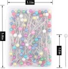 600 Pcs Straight Pins 1 6 In Pearlized Ball Head Sewing Pins For Fabric Diy S   