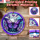 Christmas Tree Decorations Butterfly Ornament  Colored Ceramic Christmas Tree Or