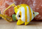 Copperbanded Butterfly Fish 4 Holes Novelty Pendant Ceramic Ocarina  Great Gift 
