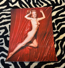 Marilyn Monroe Rare Tom Kelly Red Velvet 16  X 20  Outtake Vintage Photograph  4