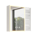 28  X 28  Bathroom Led Lighted Medicine Cabinet With Mirror Wall-mounted Storage