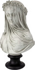 Design Toscano Veiled Maiden Indoor Bust Statue  9 Inch Wide  14 Inch Tall  Cast