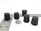  5 Solid Rubber Stoppers  Lab Tapered Plug Cork  Fits - 1  Id  Package Of 5