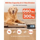 Uimoso 660lbs Digital Shipping Scale Stainless Steel Lcd Digital Livestock Scale
