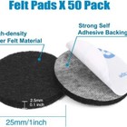 Furniture Pads  50 Pieces Self Adhesive Round Furniture Feet Protectors For Hard