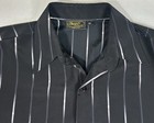 Monzini Collection Men   s Dress Shirt Made In Usa Relaxed Vintage Retro 70s 80s M