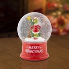 6  Animated Musical Grinch   Max Snow Globe Tree Scene Christmas Tabletop Decor
