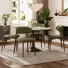 Dining Chair 2 Sets Of Kitchen Chairs  With Modern Fabric Cushions