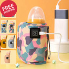 Usb Milk Water Warmer Travel Stroller Insulated Bag Baby Nursing Bottle Heater N