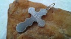 Vintage Sterling Silver Hand-engraved Orthodox Crucifix Cross  save And Protect 