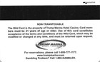 Trump Marina Casino - Atlantic City  Nj - 5th Issue Slot Card