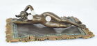 Art Deco Style Statue Sculpture Nymph Sexy Art Nouveau Style Bronze Signed
