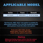 Non-fading Car Door Led Logo Projector Welcome Lamp Accord   2003   2012 White