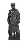 Asclepius   Serpent Bronze Sculpture Vintage antique Statue Ancient Greek God