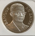 1975 Zaire  congo   5 Zaires  Okapi  Ngc Pr68dcam Silver