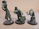 Rare Disney Haunted Mansion 3 Hitchhiking Ghosts Christmas Ornament Set Figures
