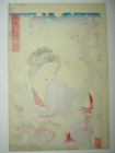 Yoshitoshi Woodblock Print   tokyo In February   plum Gardens Of Kameido 1880 Ukiyoe