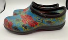 Sloggers Women s Blue Floral Garden Rain Clogs Waterproof Slides Sz 9