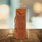 Vegan Faux Leather Scripture Bookmark For Men  Hope In The Lord - Isaiah 40 31 I