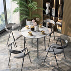 Mid-century Modern Kitchen Dining Table With Marble Top For Home Cafe Restaurant