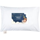 Soft White Toddler Pillow With Case  13x18 Cozy Kids Sleep Pillow  Dreamy Comfor