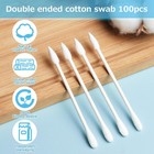   100 Pack Cotton Swabs  Individually Wrapped  Organic   Biodegradable  Doubl   