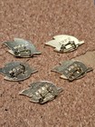 Vintage Set Of 5 Chinese Lapel Pins