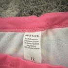 Justice Girls 2-piece Bikini Set Bralette Lined Watermelon Pink black 12
