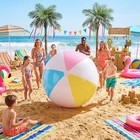 Tradder 2 Pcs 60 Inch Giant Inflatable Beach Ball Large Pastel Pink blue yellow