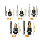 Carbon Steel Rivet Nut Tool Set M3-m8  Durable Head Riveter Kit For Auto   Indus