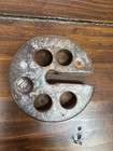 Vintage Slotted Cast Iron Platform Scale Weight 100  1lb