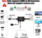Hdmi To Rca Converter With 3 5mm Audio Headphones Port  Hdmi To Av Adapter