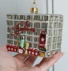 Rare Macy s Believe Department Store Building Blown Glass Christmas Ornament