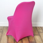 10 Fuchsia Stretchable Spandex Chair Covers Event Banquet Reception Decorations