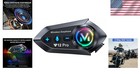 Motorcycle Helmet Bluetooth Headset With 2-way Intercom   Hifi Sound