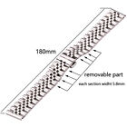 Stainless Steel Watch Band Bracelet Silver Polished 16 - 22mm Solid Metal Strap